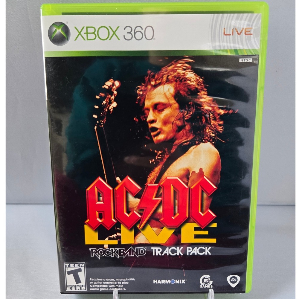AC/DC Live: Rock Band Track Pack & Rock Band 2 Bundle - Xbox 360 - 2 Games CIB